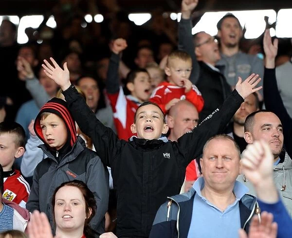Bristol City vs Crewe: East End Fans Passionate Support at Ashton Gate, 2014