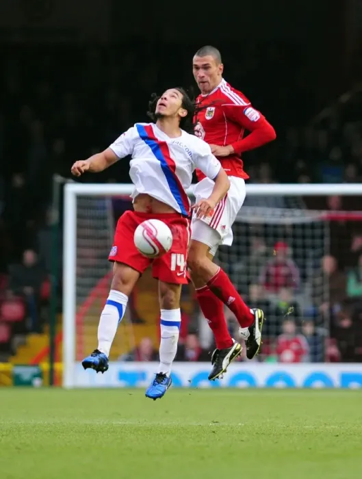 Framed Print : Bristol City vs Crystal Palace: Steven Caulker vs Sean Scannell Battle for Possession in Championship Match, 2010 Framed Print : Bristol City vs Crystal Palace: Steven Caulker vs Sean Scannell Battle for Possession in Championship Match, 2010