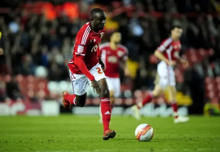 Framed Print : Bristol City vs Crystal Palace: Albert Adomah in Championship Action at Ashton Gate Stadium - 14 / 02 / 2012