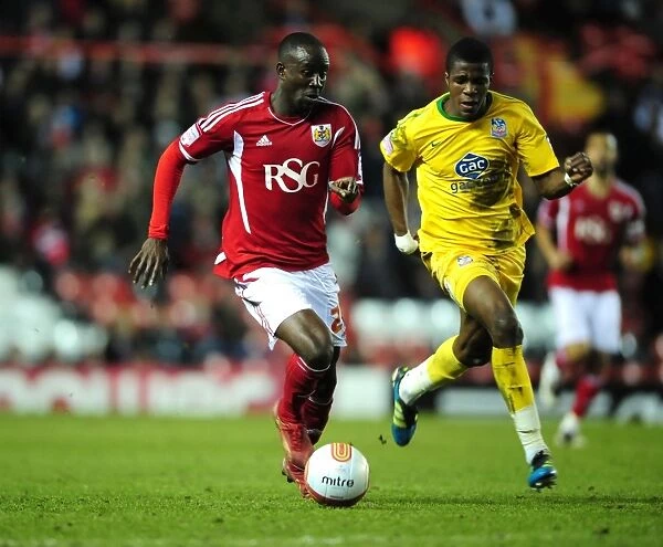 Bristol City vs Crystal Palace: Albert Adomah vs Wilfried Zaha Battle in Championship Match, 14 / 02 / 2012