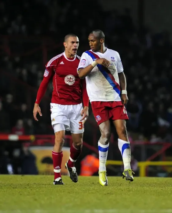 Framed Print : Bristol City vs Crystal Palace: Caulker and Andrews Clash in Championship Match, 28th December 2010 Framed Print : Bristol City vs Crystal Palace: Caulker and Andrews Clash in Championship Match, 28th December 2010