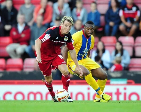 Bristol City vs Crystal Palace: Martyn Woolford in Action at Ashton Gate Stadium, 2012 - Football Championship Match