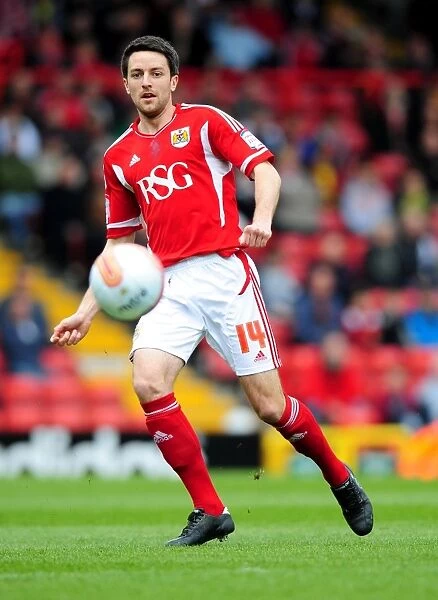 Bristol City vs Derby County: Cole Skuse in Action at Ashton Gate Stadium, 2012