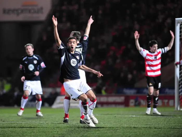 Framed Print : Bristol City vs Doncaster Rovers: A Football Rivalry from the 08-09 Season