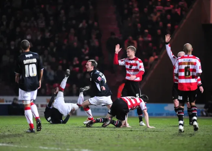 Framed Print : Bristol City vs Doncaster Rovers: A Football Rivalry from the 08-09 Season