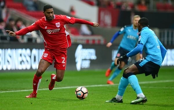 Bristol City vs Fleetwood Town: Mark Little in Action at Ashton Gate, FA Cup Third Round