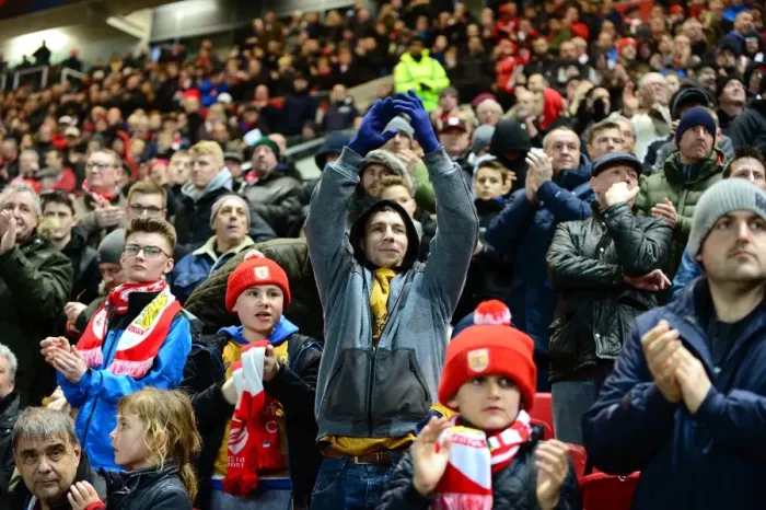 Framed Print : Bristol City vs Fulham: Passionate Fans at Ashton Gate, 2017
