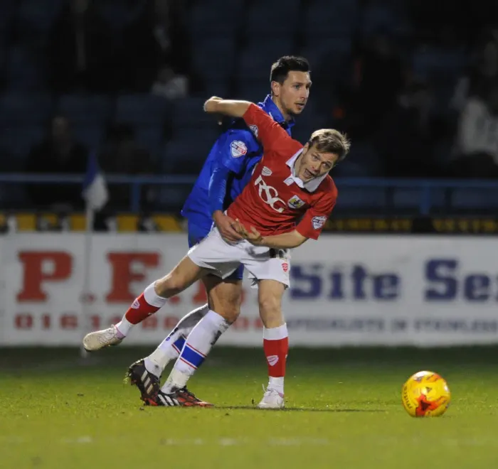 Framed Print : Bristol City vs Gillingham: Todd Kane Foul by Joe Martin, Sky Bet League One, Priestfield Stadium