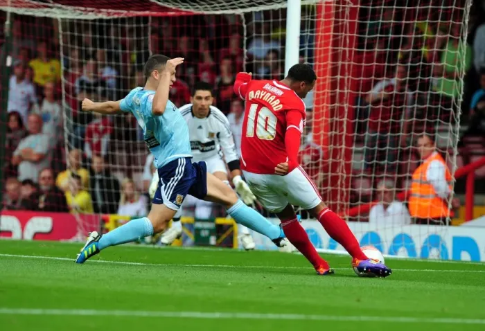 Framed Print : Bristol City vs Hull City: Nicky Maynard's Goal Attempt Blocked by Joe Dudgeon - Championship Football Match, 24th September 2011 Framed Print : Bristol City vs Hull City: Nicky Maynard's Goal Attempt Blocked by Joe Dudgeon - Championship Football Match, 24th September 2011