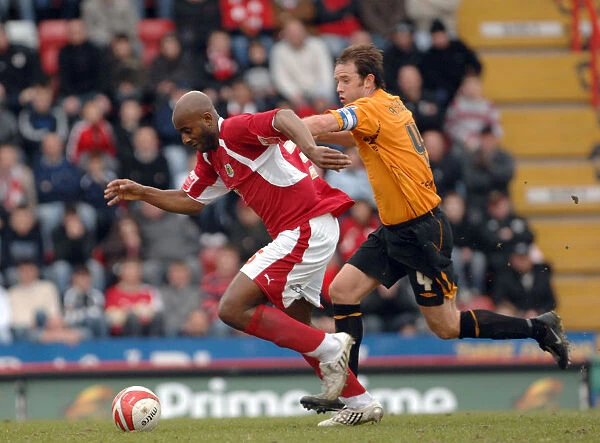 Bristol City vs. Hull City: Dele Adebola in Action