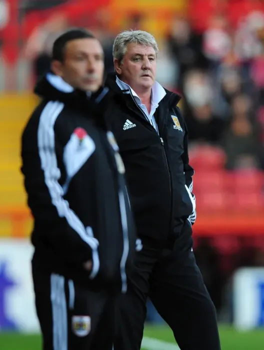 Framed Print : Bristol City vs Hull City: Derek McInnes and Steve Bruce Face Off in Championship Clash, October 2012 Framed Print : Bristol City vs Hull City: Derek McInnes and Steve Bruce Face Off in Championship Clash, October 2012