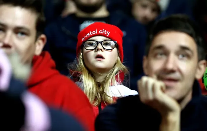 Framed Print : Bristol City vs Hull City: A Sea of Passionate Fans at Ashton Gate, 2016