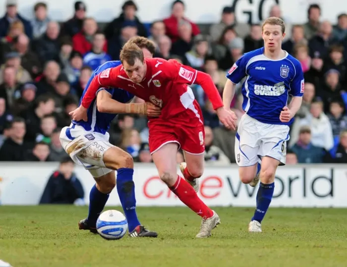Framed Print : Bristol City vs Ipswich Town: A Football Showdown - Season 09-10