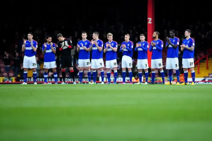 Framed Print : Bristol City vs Ipswich Town: Ipswich Town Pays Tribute