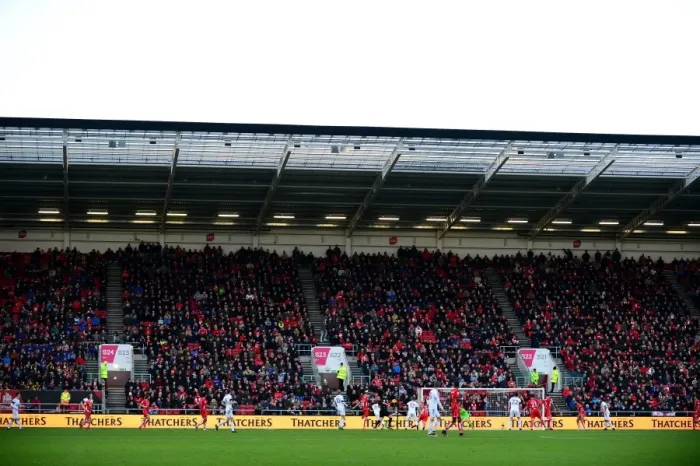 Framed Print : Bristol City vs Ipswich Town: Thatchers Advertising at Ashton Gate, Sky Bet Championship (December 3, 2016) Framed Print : Bristol City vs Ipswich Town: Thatchers Advertising at Ashton Gate, Sky Bet Championship (December 3, 2016)