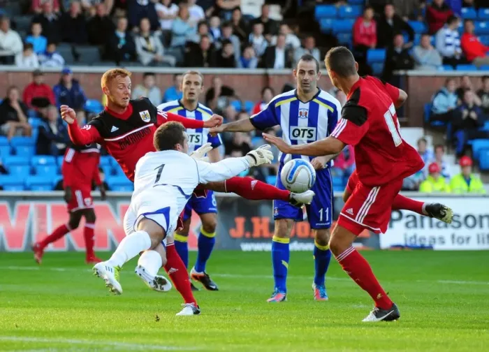 Framed Print : Bristol City vs Kilmarnock: Pre-Season Friendly Clash at Rugby Park, 2012 Framed Print : Bristol City vs Kilmarnock: Pre-Season Friendly Clash at Rugby Park, 2012