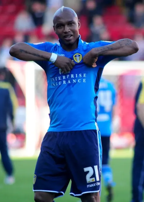 Framed Print : Bristol City vs Leeds United: El-Hadji Diouf's Celebration (September 29, 2012) Framed Print : Bristol City vs Leeds United: El-Hadji Diouf's Celebration (September 29, 2012)