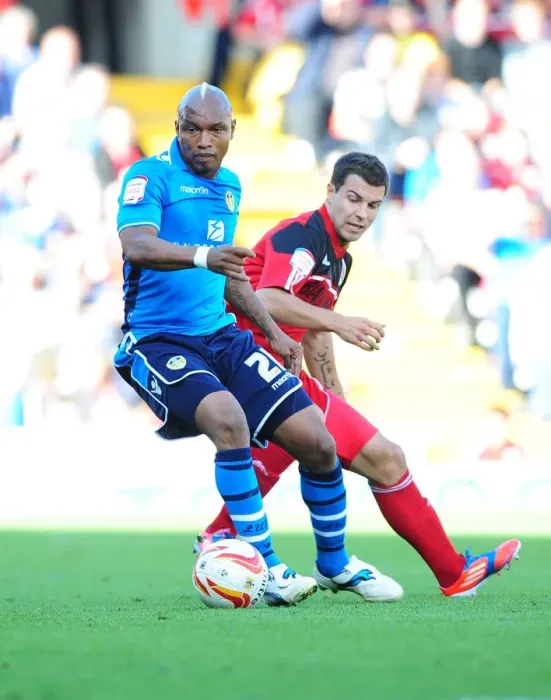 Framed Print : Bristol City vs Leeds United: Foster vs Diouf - Championship Showdown at Ashton Gate, 2012 Framed Print : Bristol City vs Leeds United: Foster vs Diouf - Championship Showdown at Ashton Gate, 2012