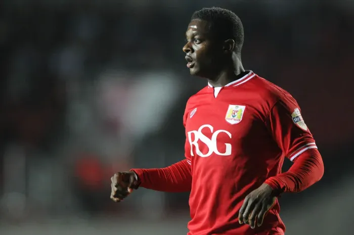 Framed Print : Bristol City vs Leeds United: Kieran Agard in Action at Ashton Gate, 2015 Framed Print : Bristol City vs Leeds United: Kieran Agard in Action at Ashton Gate, 2015