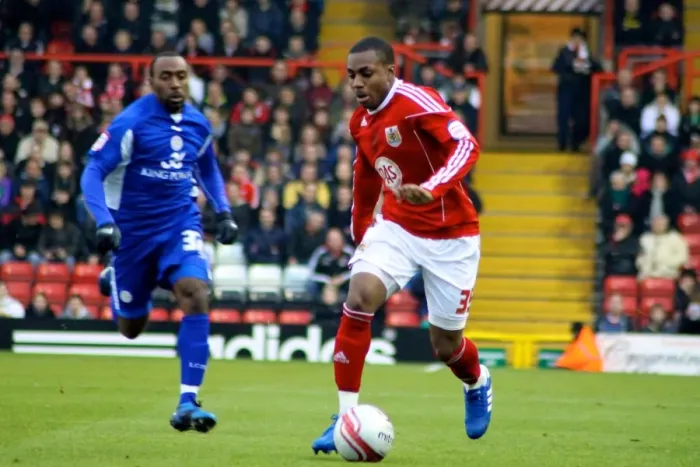 Framed Print : Bristol City vs. Leicester City: 2010-11 Season Showdown - A Football Rivalry Unfolds