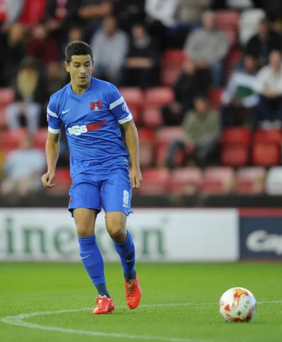 Framed Print : Bristol City vs Leyton Orient: Lloyd James in Action at Ashton Gate (August 19, 2014)