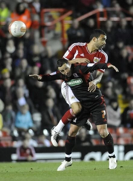 Bristol City vs. Middlesbrough: Liam Fontaine vs. Scott McDonald in Aerial Battle - Neil Phillips / Pinnacle, 03 / 12 / 2011