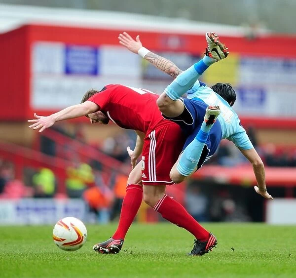 Bristol City vs Middlesbrough: Steven Davies Foul by Rhys Williams