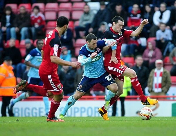 Bristol City vs. Middlesbrough: Tense Moment as Brendan Maloney Faces Off Against Scott McDonald