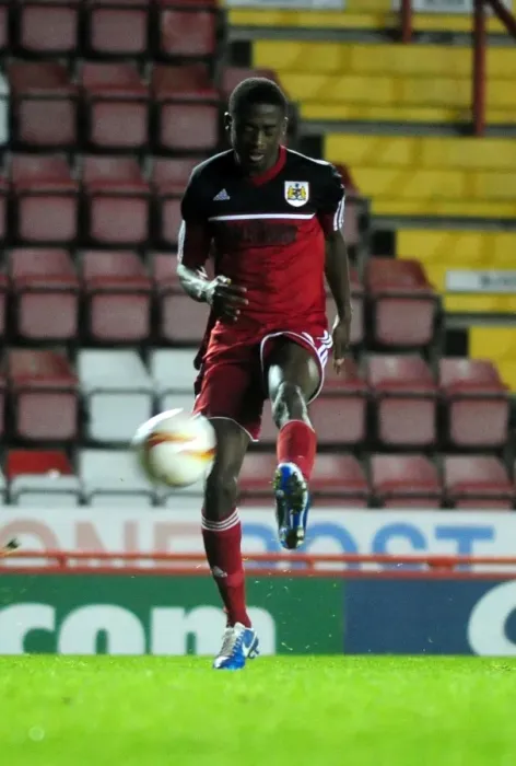 Framed Print : Bristol City vs Millwall: Kevin Krans in Action at Ashton Gate, 2012