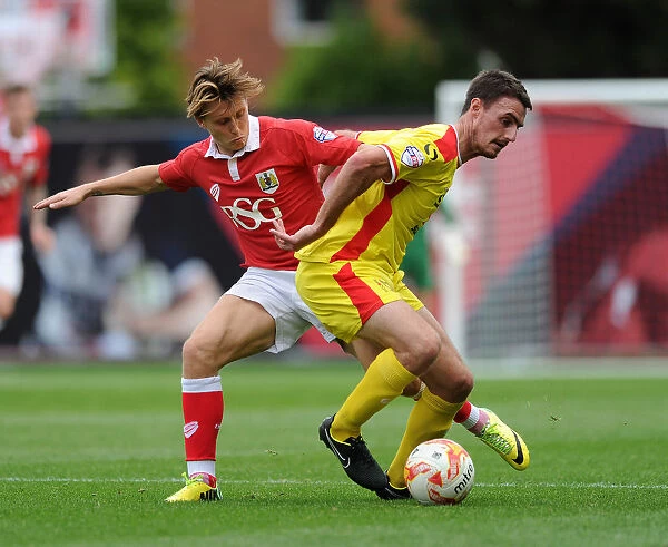 Bristol City vs MK Dons: Intense Moment as Luke Freeman Faces Off Against Darren Potter