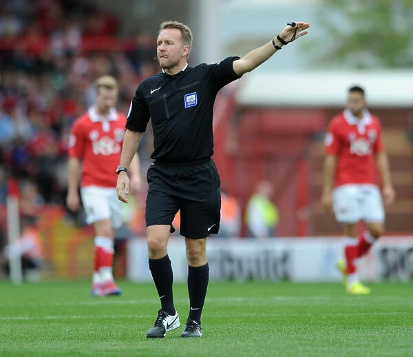 Bristol City vs MK Dons: Scott Mathieson Referees the Action at Ashton Gate, September 2014