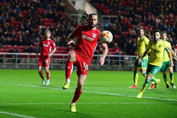 Bristol City vs Norwich City: Aaron Wilbraham in Action at Ashton Gate, March 7, 2017 (Sky Bet Championship)