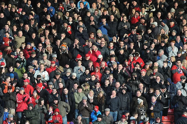 Bristol City vs Notts County: A Sea of Passionate Fans at Ashton Gate, Sky Bet League One (January 10, 2015)