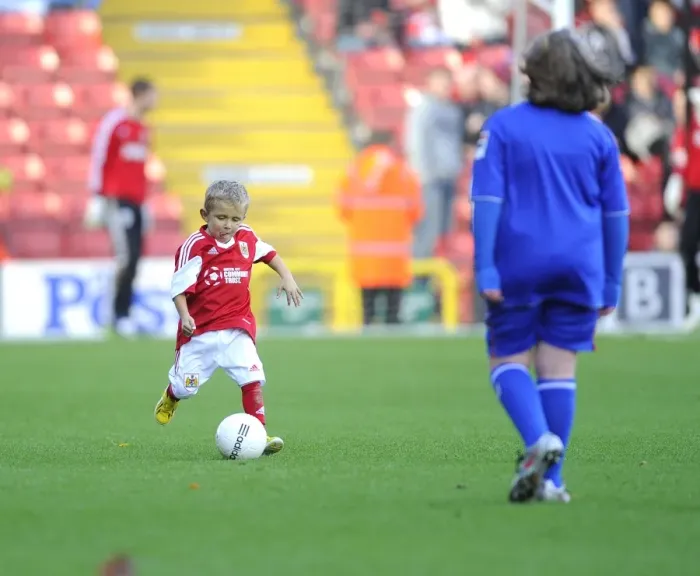 Framed Print : Bristol City vs Oldham Athletic: Mascots Face-Off at Ashton Gate