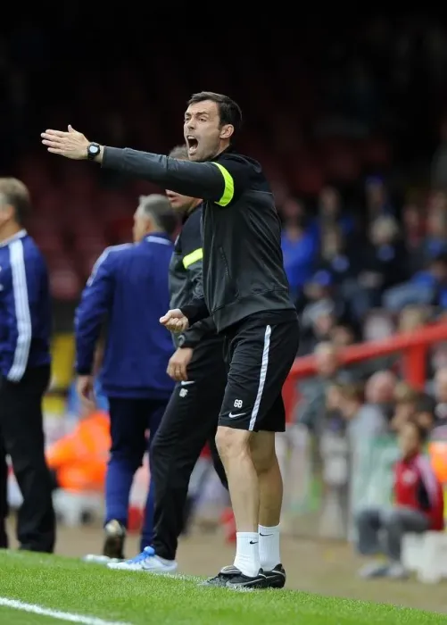 Framed Print : Bristol City vs Peterborough United: Gary Brabin, Peterborough's First Team Coach, at Ashton Gate (Sky Bet League One)
