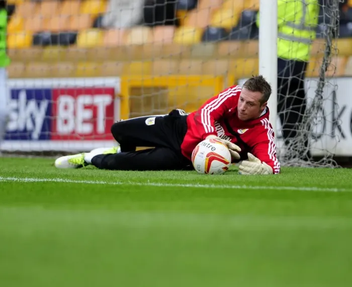 Framed Print : Bristol City vs Port Vale: Elliott Parish in Action at Vale Park, 2013 Framed Print : Bristol City vs Port Vale: Elliott Parish in Action at Vale Park, 2013