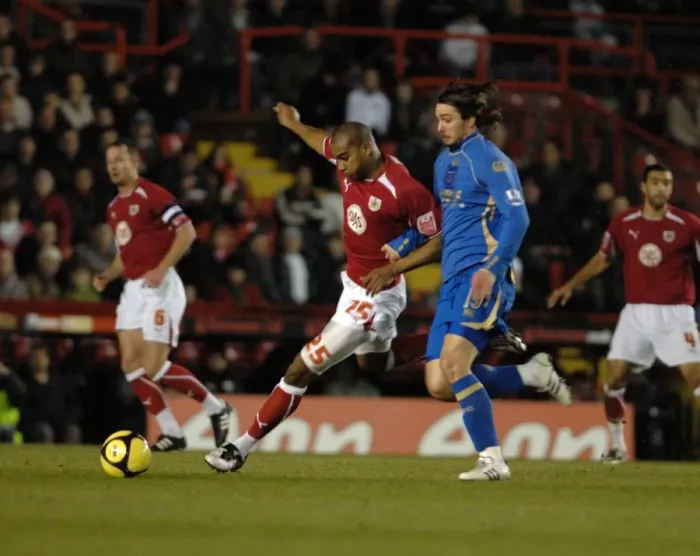 Framed Print : Bristol City vs Portsmouth: A Football Rivalry - Season 08-09