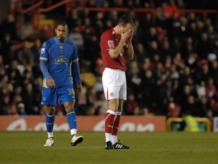 Framed Print : Bristol City vs Portsmouth: A Football Rivalry - Season 08-09