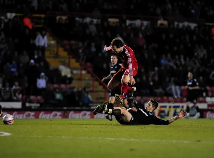 Framed Print : Bristol City vs Portsmouth: A Football Showdown - Season 10-11 Framed Print : Bristol City vs Portsmouth: A Football Showdown - Season 10-11
