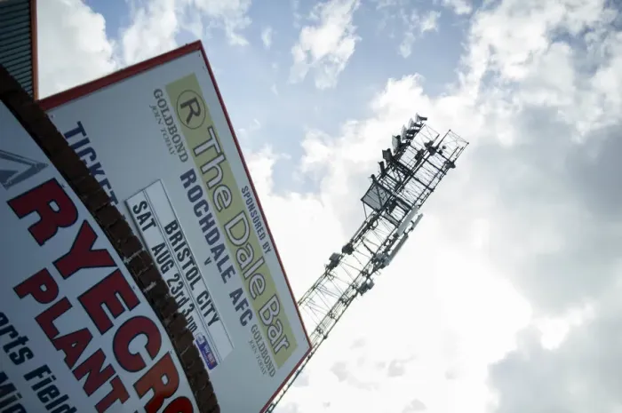Framed Print : Bristol City vs. Rochdale: A Football Rivalry at Spotland Stadium (August 2014)