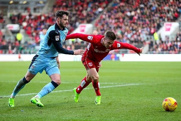 Bristol City vs Rotherham United: A Tense Moment Between Joe Bryan and Anthony Forde