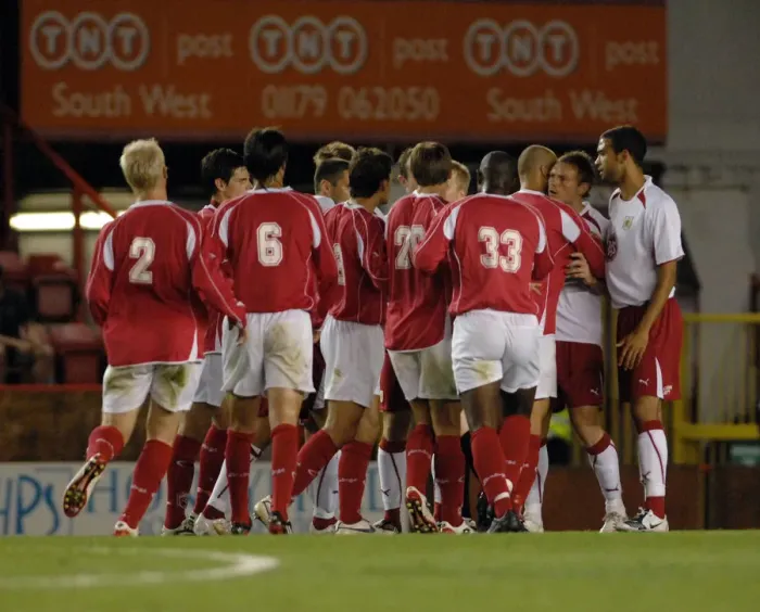 Framed Print : Bristol City vs. Royal Antwerp: A Football Rivalry - Season 08-09 Framed Print : Bristol City vs. Royal Antwerp: A Football Rivalry - Season 08-09
