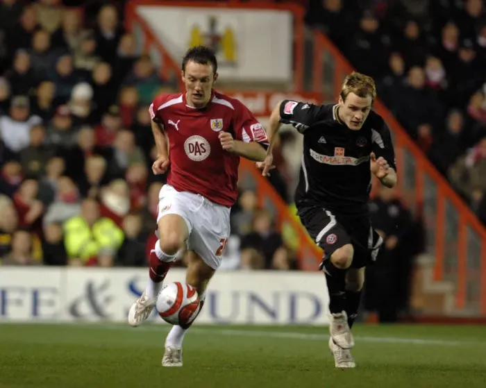 Framed Print : Bristol City vs. Sheffield United: A Football Rivalry from the 08-09 Season