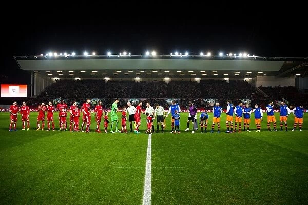 Bristol City vs Sheffield Wednesday: Post-Match Handshake
