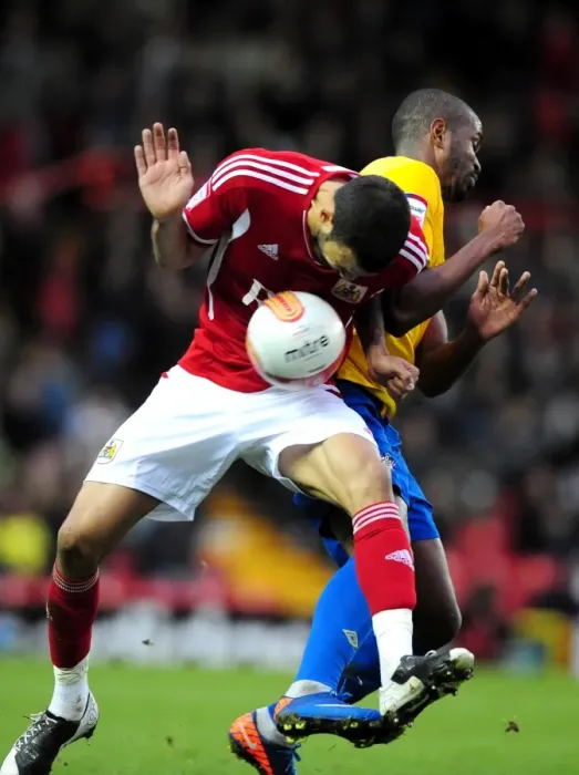 Framed Print : Bristol City vs Southampton: Liam Fontaine vs Guilherme do Prado in Championship Clash at Ashton Gate Stadium - 26 / 11 / 2011 Framed Print : Bristol City vs Southampton: Liam Fontaine vs Guilherme do Prado in Championship Clash at Ashton Gate Stadium - 26 / 11 / 2011