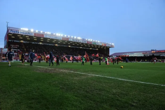 Framed Print : Bristol City vs Stevenage: A Sky Bet League One Battle at Ashton Gate (December 2013)