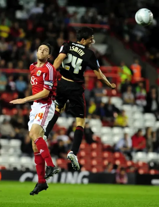 Framed Print : Bristol City vs Swindon Town: Cole Skuse vs Jonathan Smith Battle in 2011 League Cup Match Framed Print : Bristol City vs Swindon Town: Cole Skuse vs Jonathan Smith Battle in 2011 League Cup Match