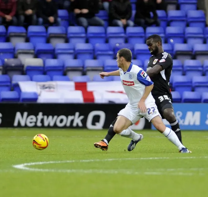 Framed Print : Bristol City vs Tranmere: Intense Moment as Karleigh Osborne Faces Off Against Jason Koumas Framed Print : Bristol City vs Tranmere: Intense Moment as Karleigh Osborne Faces Off Against Jason Koumas
