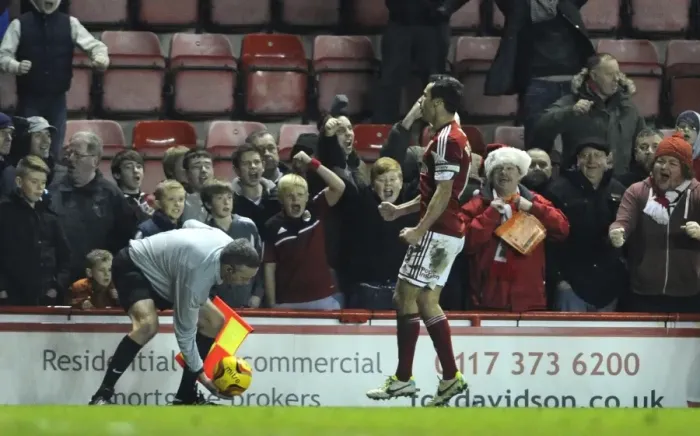 Framed Print : Bristol City vs Walsall Clash at Ashton Gate, Sky Bet League One (December 2013)
