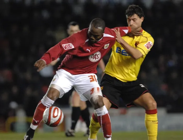 Framed Print : Bristol City vs. Watford: A Football Rivalry from the 08-09 Season Framed Print : Bristol City vs. Watford: A Football Rivalry from the 08-09 Season